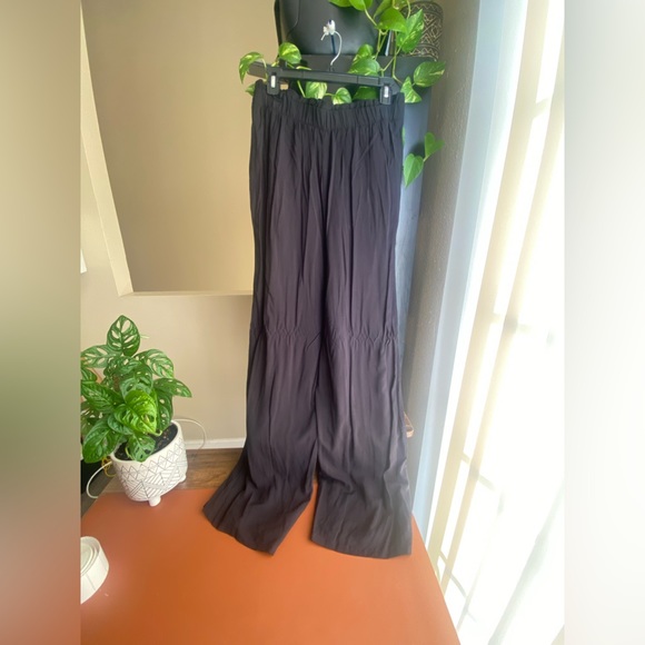 Pink Rose - Black Wide Leg Pants - Picture 3 of 5